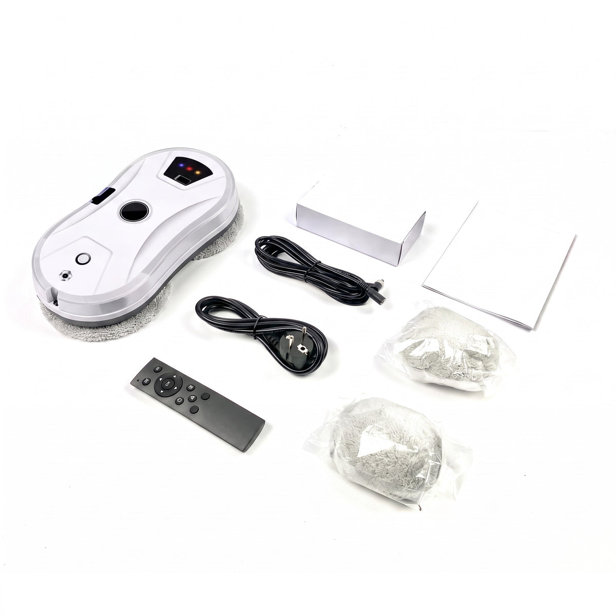 Contenu du coffret du robot lave-vitre LU PRO CLEAN blanc