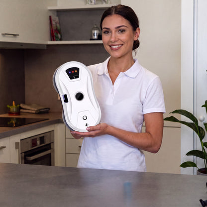 Présentation du robot lave-vitre LU PRO CLEAN blanc