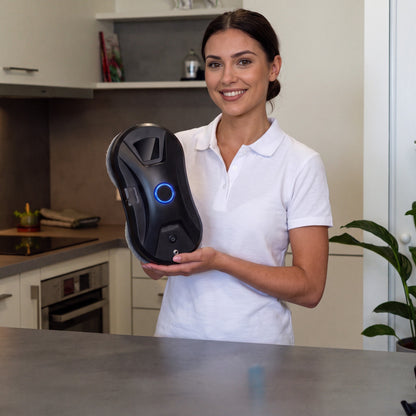 Présentation du robot lave-vitre LU PRO CLEAN noir